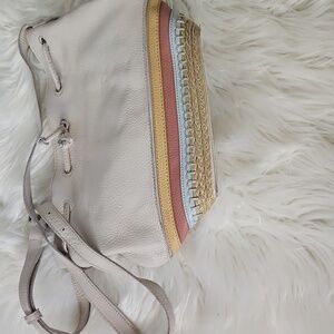 The Sak Stone Stripe Espadrille Leather Crossbody Women's Bag